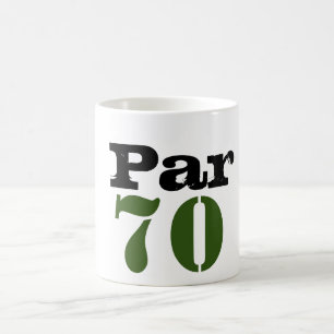Mug Le parcours de golf numéro 70 par pour 70e anniver