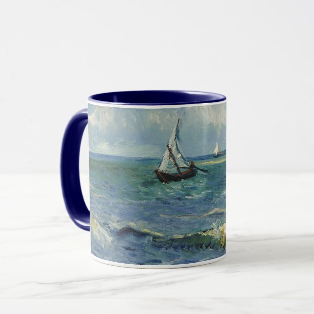 Mug Le paysage marin de Van Gogh aux Saintes Maries de (Devant gauche)
