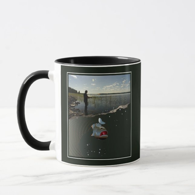 Mug Le pêcheur ​ ​ ​ ​ ​ ​. Bonne pêche (Gauche)