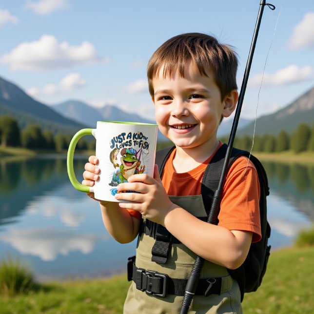 Mug Le pêcheur de grenouilles : un tour de jeu sur la  (Créateur téléchargé)