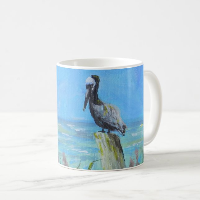 Mug Le Pélican Brown Prend Du Temps À Peindre Les Oise (Devant droit)
