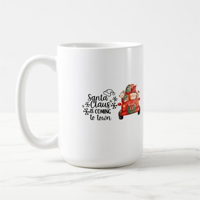 Mug Le Père Noël arrive en ville (Gauche)