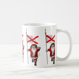 Mug Le Père Noël Avec L'Enseigne De L'Alabama