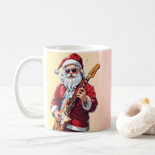 Mug Le Père Noël joue de la guitare