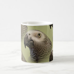 Mug Le perroquet gris africain du Congo