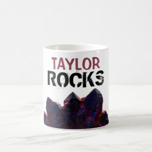 Mug Le *~* personnalisent les gemmes pourpres de