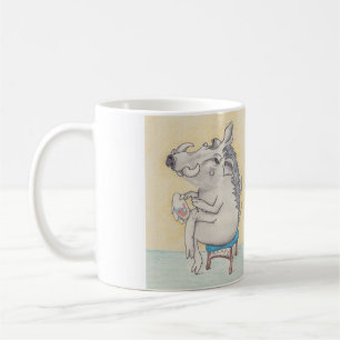 Mug Le phacochère humoristique de la broderie