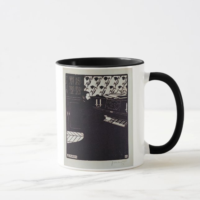 Mug Le piano, 1914 (gravure sur bois) (Droite)