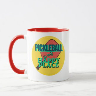 Mug Le pickleball est mon humour de bonheur
