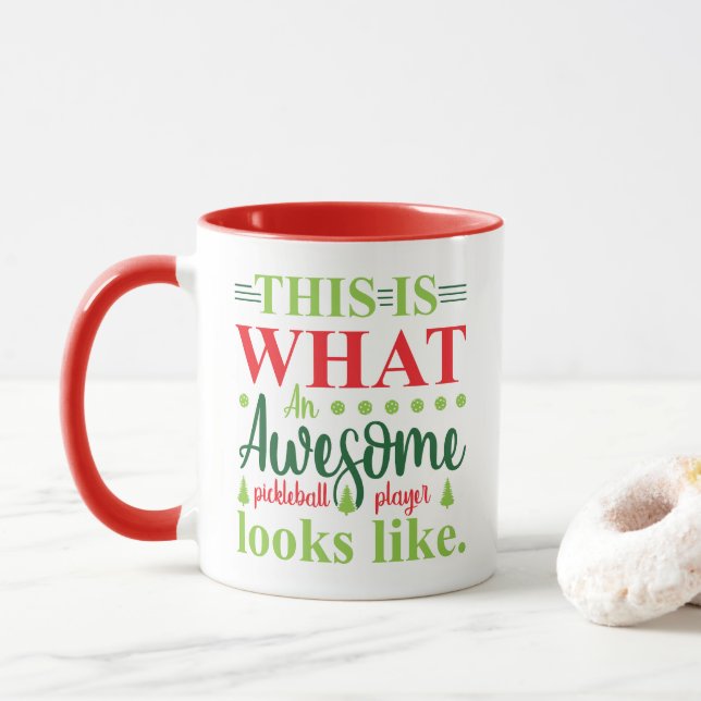 Mug Le Pickleball Semble Un Café De Sport Amusant (Avec donut)