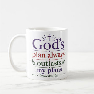 Mug Le Plan de Dieu Dépasse Toujours Mes Plans d'Encou