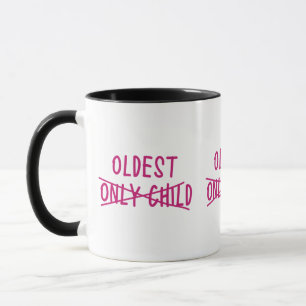 Mug Le plus âgé avec un seul enfant traversé
