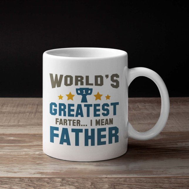 Mug Le plus grand Farter du monde (world's greatest farter I mean father mug)