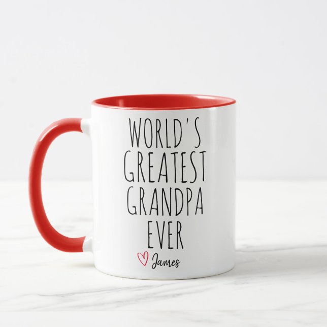 Mug Le plus grand grand grand-père du monde jamais per (Gauche)