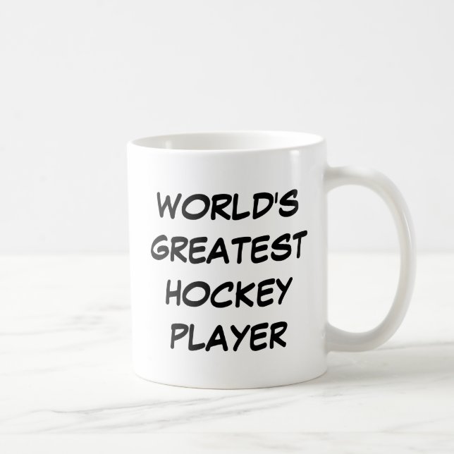 Mug "Le plus grand joueur de hockey du monde" (Droite)