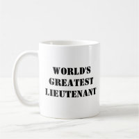 Mug "Le plus grand lieutenant du monde"