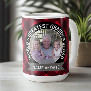 Mug Le plus grand papa grand-père du monde Modèle phot