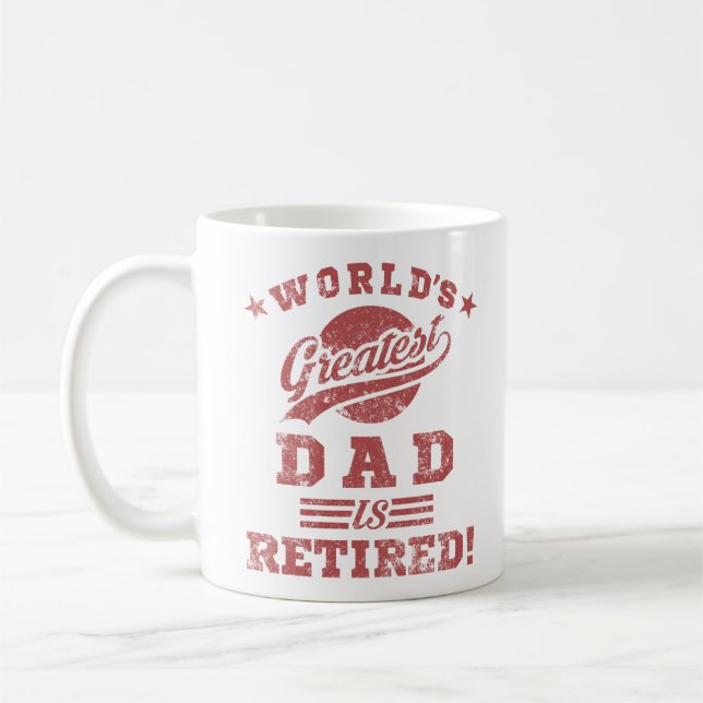 Mug Le plus grand papa retraité du monde (Gauche)