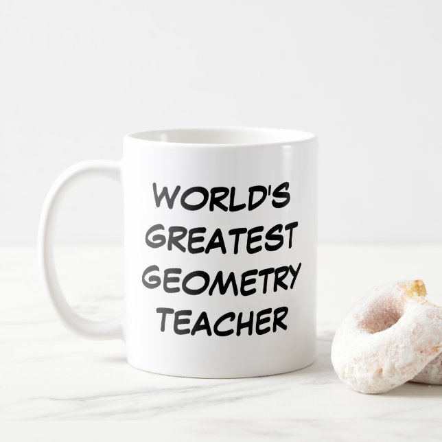 Mug "Le plus grand professeur de géométrie du monde" M (Avec donut)