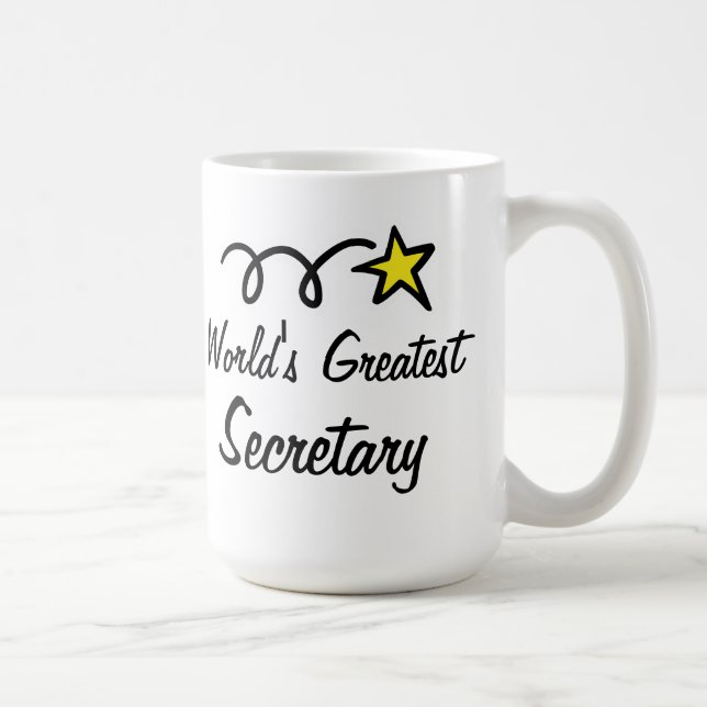 Mug Le plus grand secrétaire du monde - cadeau de (Droite)