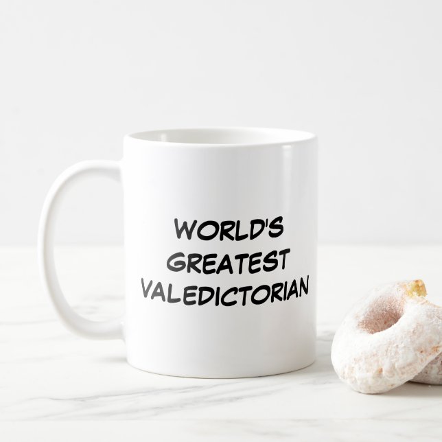 Mug "Le plus grand Valedictorian du monde" (Avec donut)