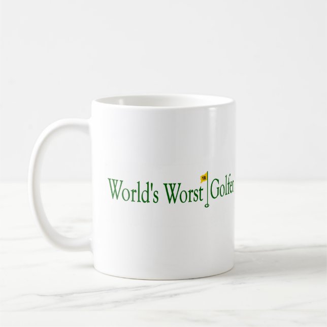 Mug Le plus mauvais golfeur des mondes (Gauche)