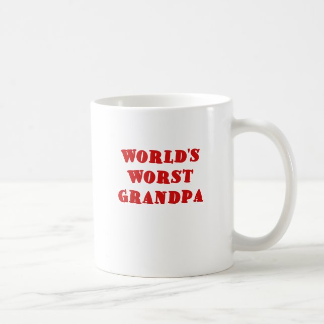 Mug Le plus mauvais grand-papa des mondes (Droite)
