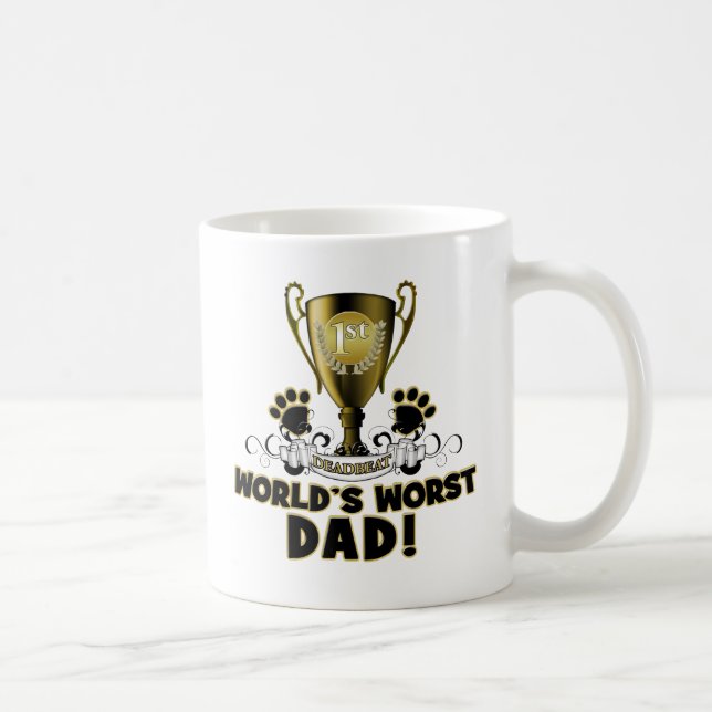 Mug Le plus mauvais papa du monde (Droite)