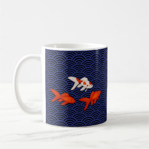 Mug Le poisson rouge fantastique sur la vague de Seiga