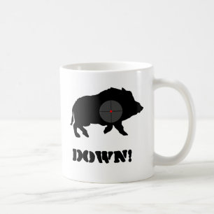 Mug Le porc noir de Bucknuts attaquent vers le bas