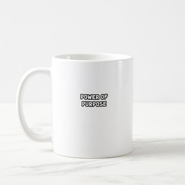 Mug Le Pouvoir De L'Objectif Motivé Une Vie Significat (Gauche)