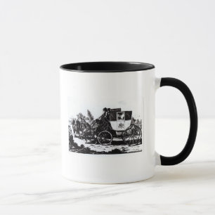 Mug Le premier car de courrier, 1784