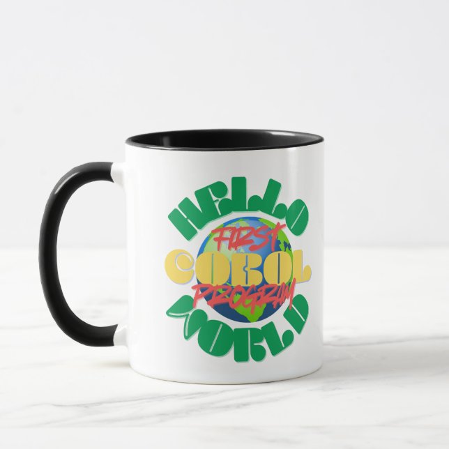 Mug Le premier programme Hello World de programmation  (Gauche)