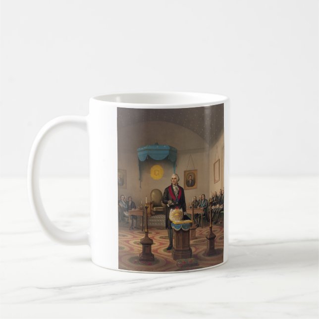 Mug Le Président George Washington en tant que maçon (Gauche)