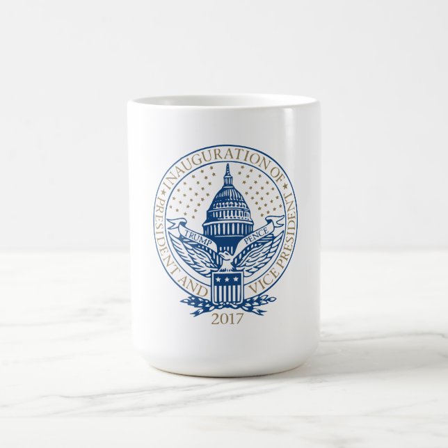 Mug Le Président Inaugural Logo Inauguration de penny (Centre)