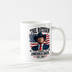 Mug Le Président Patriotique Donald Trump Cowboy prend