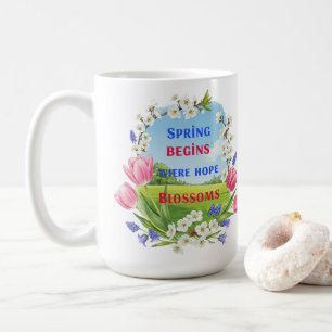 Mug Le Printemps commence là où l'inspiration de l'Esp