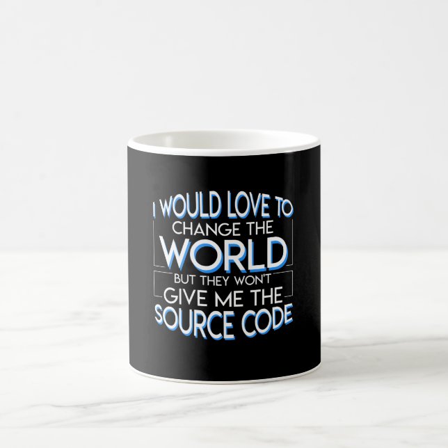 Mug Le programmeur de codage ne donnera pas le code (Centre)