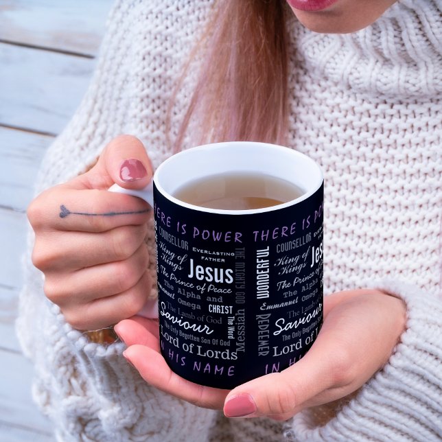 Mug Le puissant nom de Jésus chrétien (There Is Power In His Name Mug)