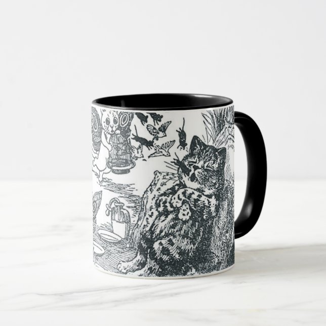Mug Le rêve de Kitty de Fairyland, Louis Wain (Devant droit)