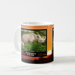 Mug Le rhinocéros blanc du nord est espèce menacée -