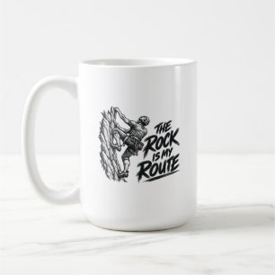 Mug Le Rocher Est Ma Route – Aventure D'escalade