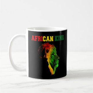Mug Le roi d'Afrique Noir Mois de l'histoire Lion Afri