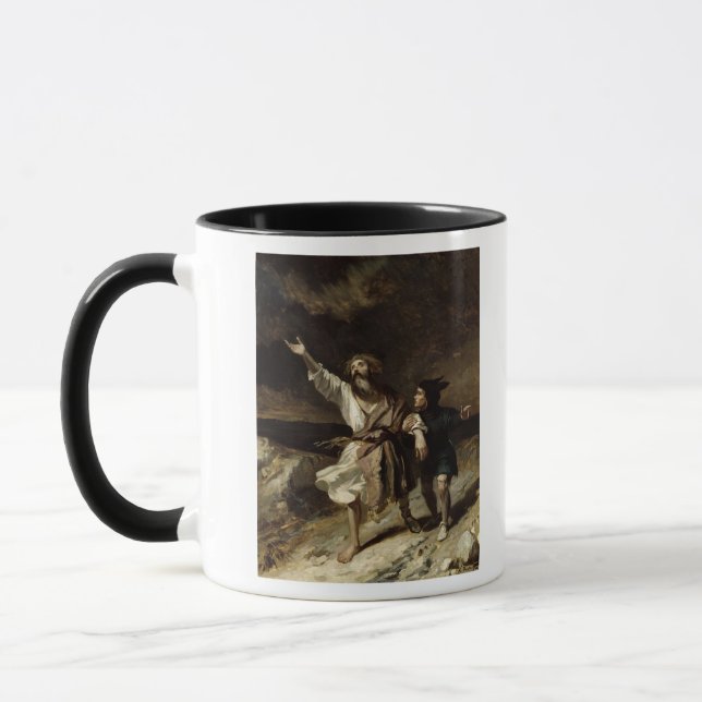 Mug Le Roi Lear et l'imbécile dans la tempête (Gauche)