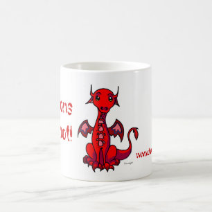 Mug Le rouge, dragons sont chaud !