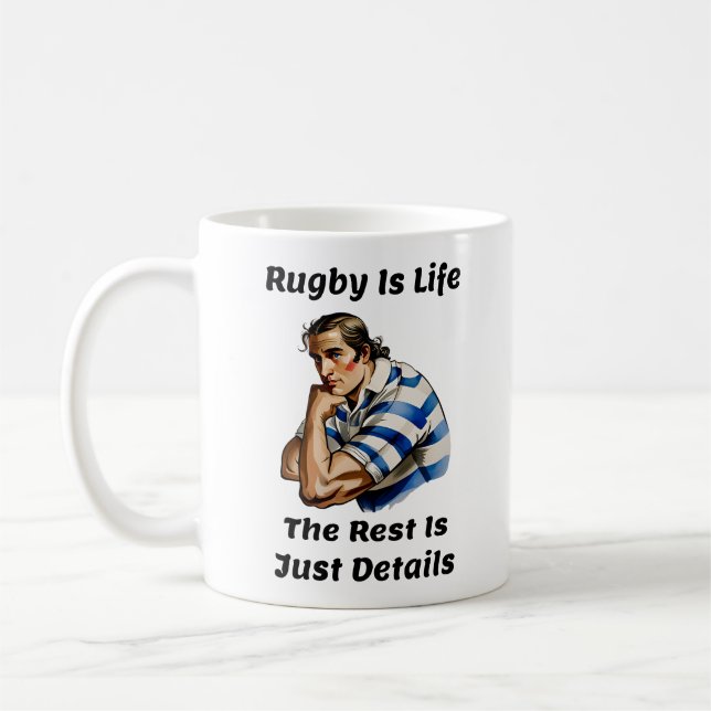 Mug Le rugby, c'est la boule de vie (Gauche)