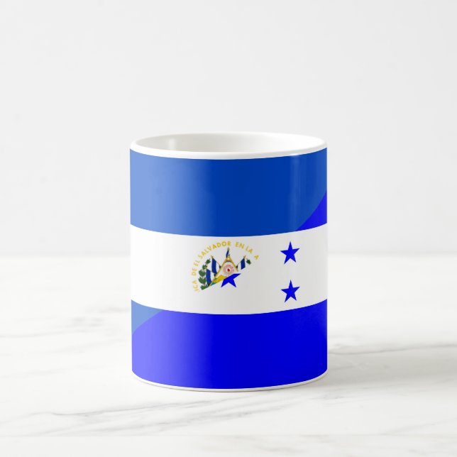 Mug le salvador honduras demi drapeau symbole pays (Centre)