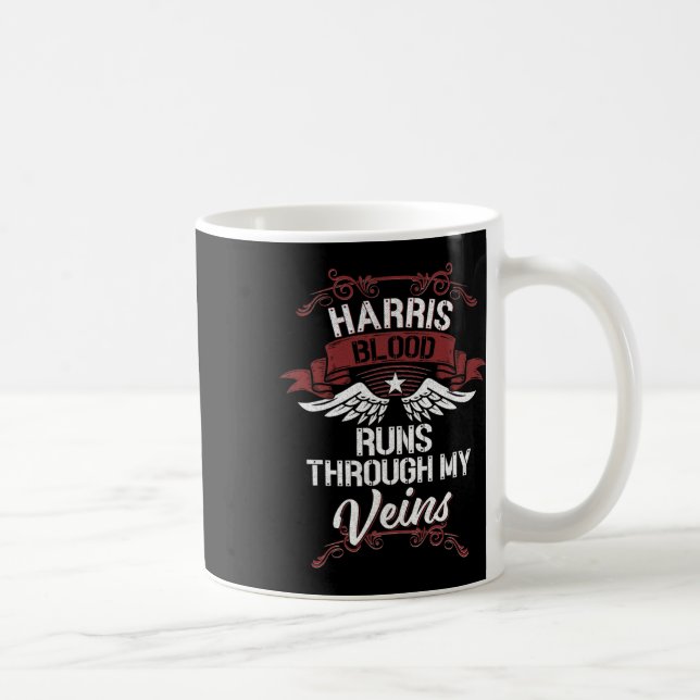 Mug Le Sang Traverse Mes Veines - Famille Nom (Droite)