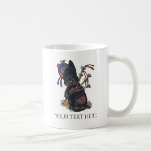Mug Le Scottie mignon jouant des cornemuses