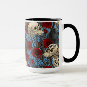Mug Le secret de Raven. Illustration gothique sombre e
